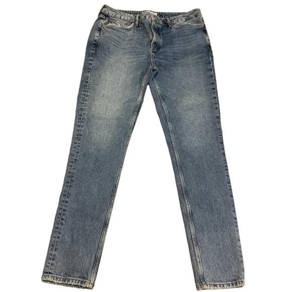 Topman Men's Straight Jeans - Faded Blue